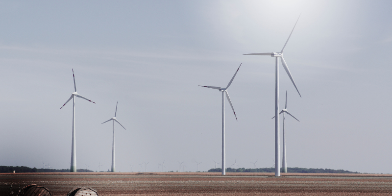 Wind Turbines Turning