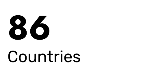 50+ Countries