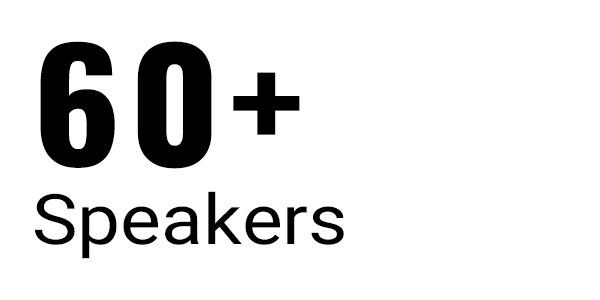 60+ Speakers
